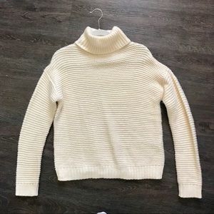 Cream turtleneck sweater